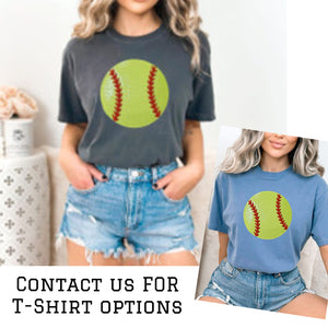 Sequin Softball Sweatshirt & Hoodies (Various Options)