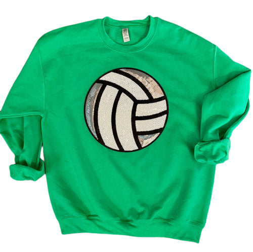 Sequin Volleyball Sweatshirt (Various Colors)