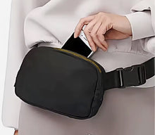 Load image into Gallery viewer, Custom Number Football Fanny Pack with Silver Charm Chain