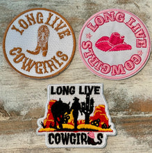 Load image into Gallery viewer, Long Live Cowgirls Iron On Patches