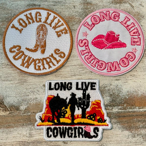 Long Live Cowgirls Iron On Patches