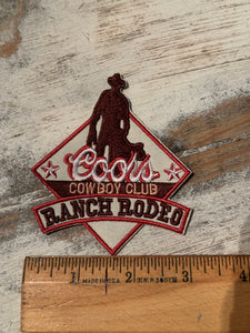 Coors Cowgirl Iron On Patches