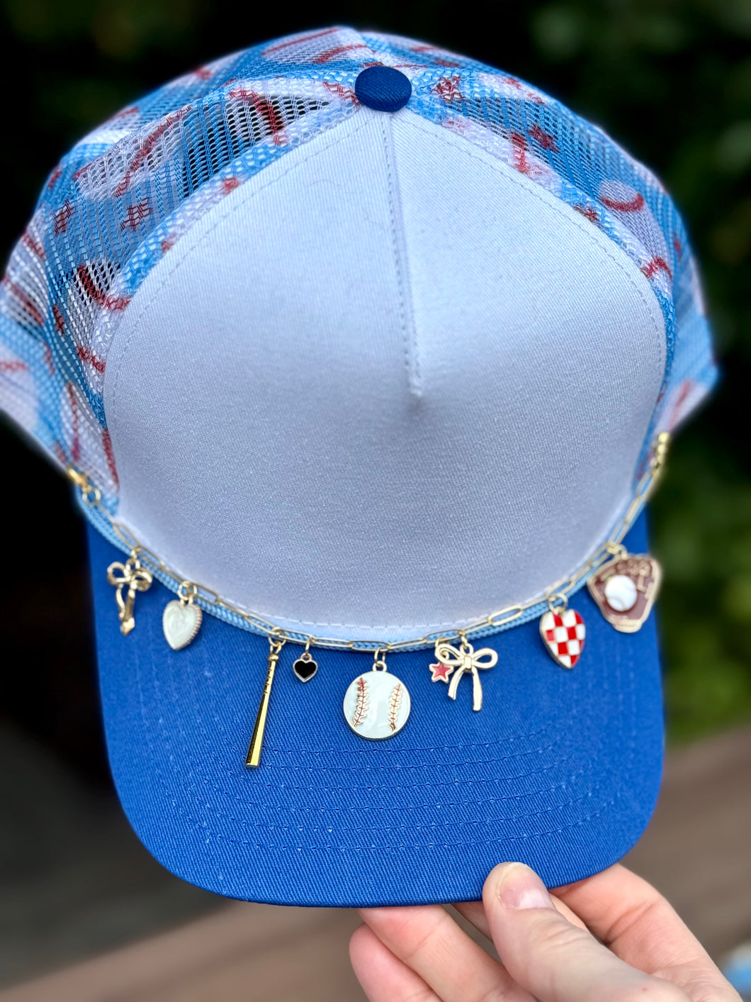 Baseball Charm Hat Chains