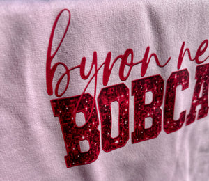 Pink Out Faux Glitter Bobcats Sweatshirt