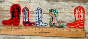 Cowboy Boot Iron On Patches