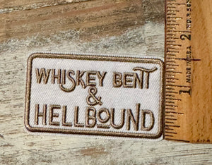 Whiskey Iron On Patches