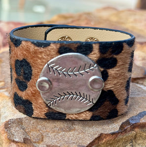 Leopard Sports Cuffs (Baseball/Softball/Soccer/Football)