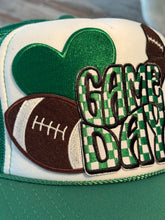 Load image into Gallery viewer, Green Game Day Football Hat