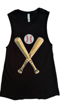 Load image into Gallery viewer, Sequin Bat &amp; Ball Tops(Tanks &amp; Sweatshirts)