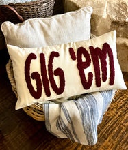 Load image into Gallery viewer, Gig ‘Em Pillow