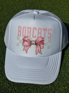 Pink Bows Trucker Hat (Bobcats & Eagles)