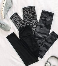 Load image into Gallery viewer, Dark Leopard High Rise Leggings