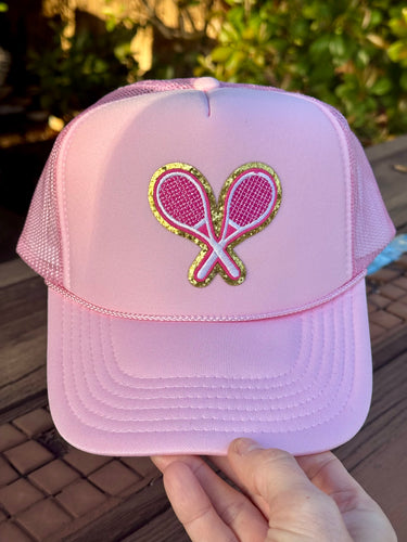 Pink Tennis Trucker Hat