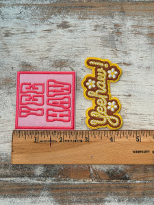 Yee Haw Iron On Patches (Various Color Options)