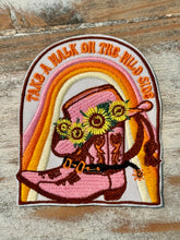 Load image into Gallery viewer, Take A Walk On The Wild Side Cowgirl Iron On Patch