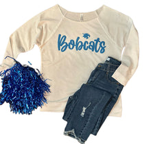 Load image into Gallery viewer, Puffed Bobcats Off-the-Shoulder Sweatshirt