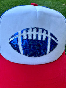 Sequin Football Caps (Various Styles)