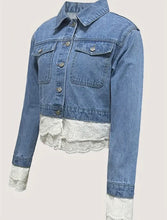 Load image into Gallery viewer, Laced Denim Jacket