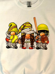 Youth Softball Gnome Sweatshirt