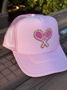 Pink Tennis Trucker Hat