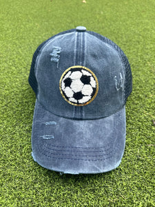 Soccer Number Chenille Patch Hat