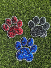 Load image into Gallery viewer, Sequin Paw Print Iron On Patches