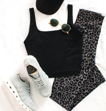 Load image into Gallery viewer, Dark Leopard High Rise Leggings