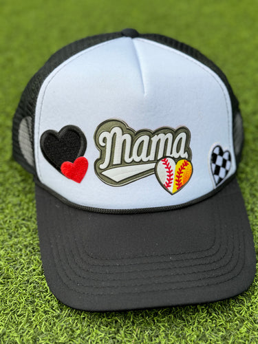 Mama of Both (Baseball & Softball) Trucker Patch Cap