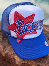 Load image into Gallery viewer, Texas Rangers Baseball Patch Trucker Caps