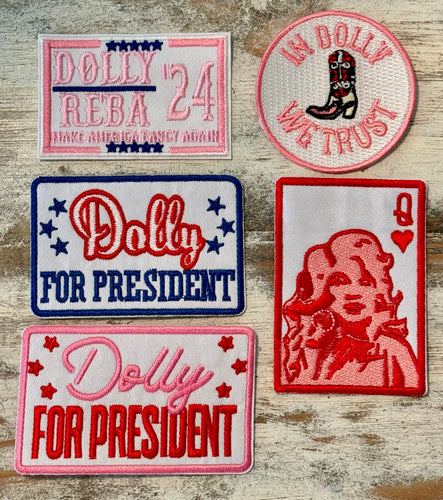 Dolly Iron On Patches