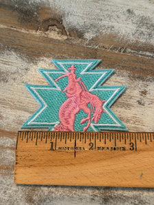 Rodeo Cowboy Iron On Patches