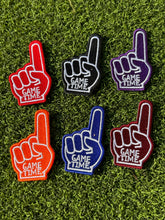 Load image into Gallery viewer, Foam Finger Game Time Iron On Patches