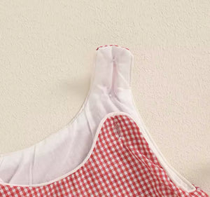 Patched Baseball Romper