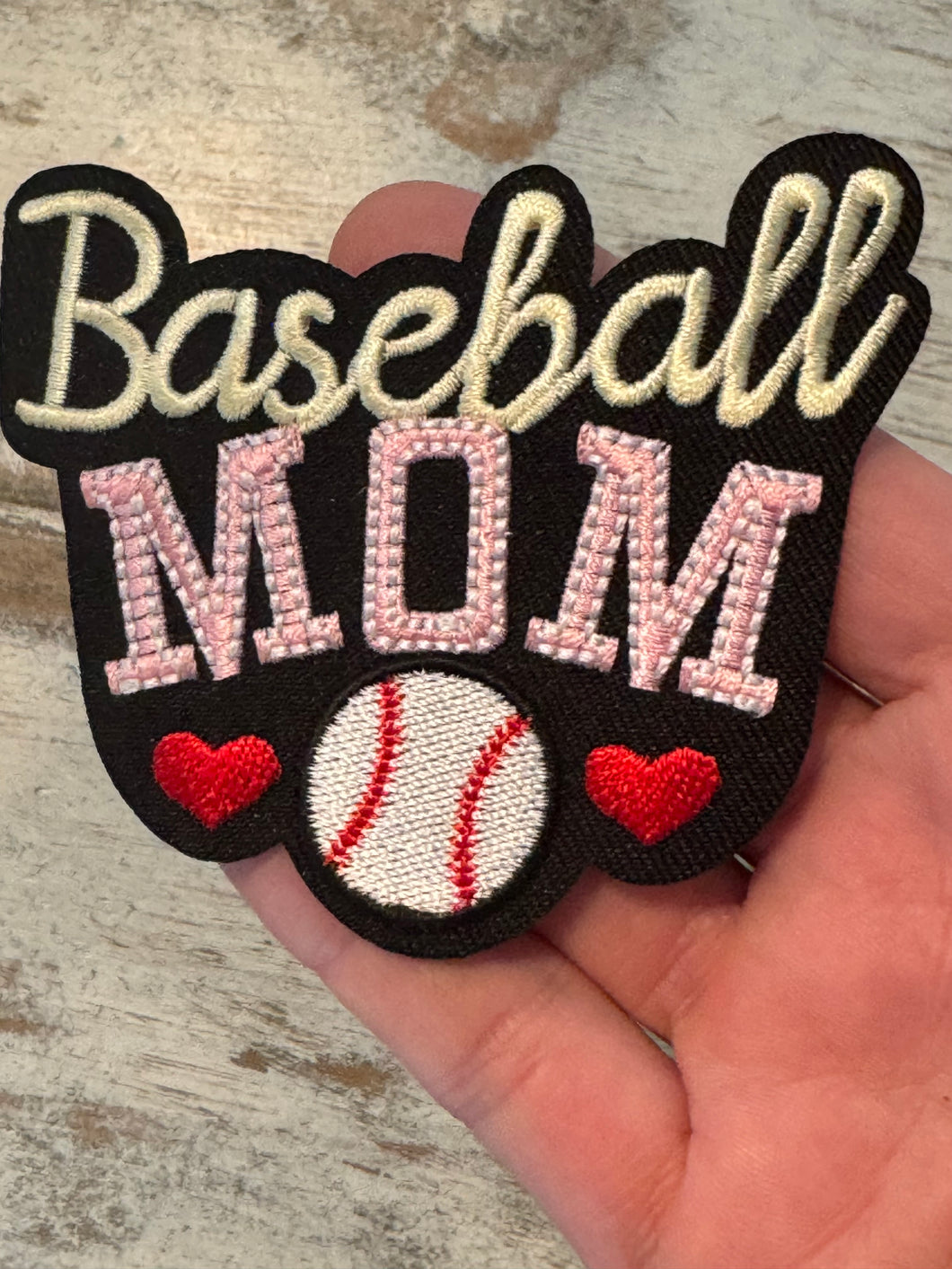 Baseball Mom Iron On Patch