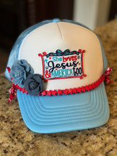 Load image into Gallery viewer, She Loves Jesus and America Too Hat