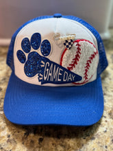 Load image into Gallery viewer, Game Day Baseball Paw Patch Trucker Hat