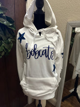 Load image into Gallery viewer, Bobcats &amp; Stars Distressed Hoodie