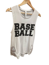 Load image into Gallery viewer, Baseball Bow Hem Tank Top