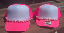 Load image into Gallery viewer, Pink Bubble Gum BEAD CHAINS for Trucker Hats