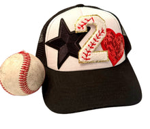 Load image into Gallery viewer, Baseball Number Patch Trucker Hats (CUSTOM)