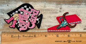 Cowgirl Themed Iron On Patches