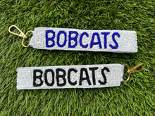 Load image into Gallery viewer, Beaded Bobcats Wristlet Keychains