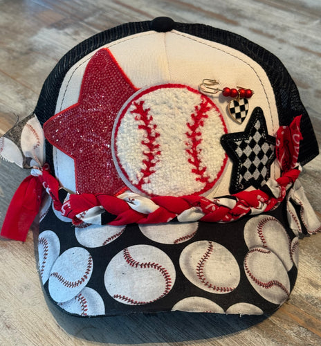 Baseballs & Bandana Trucker Hat