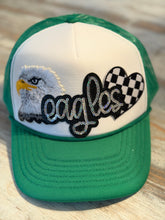 Load image into Gallery viewer, Eagles Sequined Patch Trucker Hat