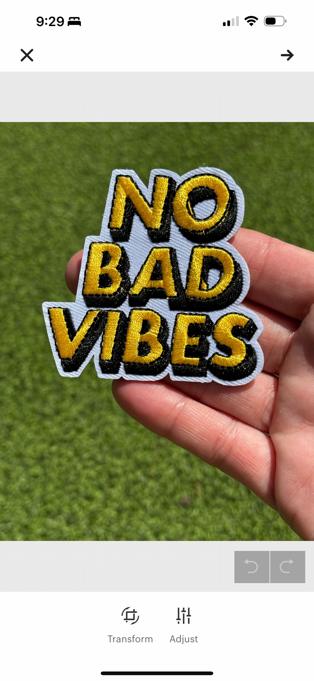 Vibes Iron On Patches