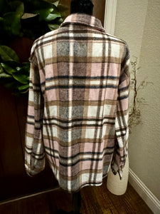 Pink Plaid Shacket