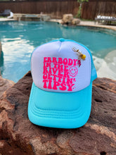 Load image into Gallery viewer, In The River Getting Tipsy Trucker Hat