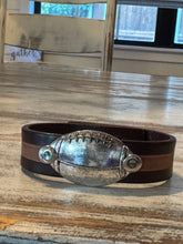 Load image into Gallery viewer, Leather Soccer &amp; Football Cuff Bracelets