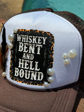 Load image into Gallery viewer, Whiskey Bent &amp; Hell Bound Trucker Hat