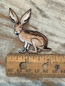 Jackrabbit Iron On Patch